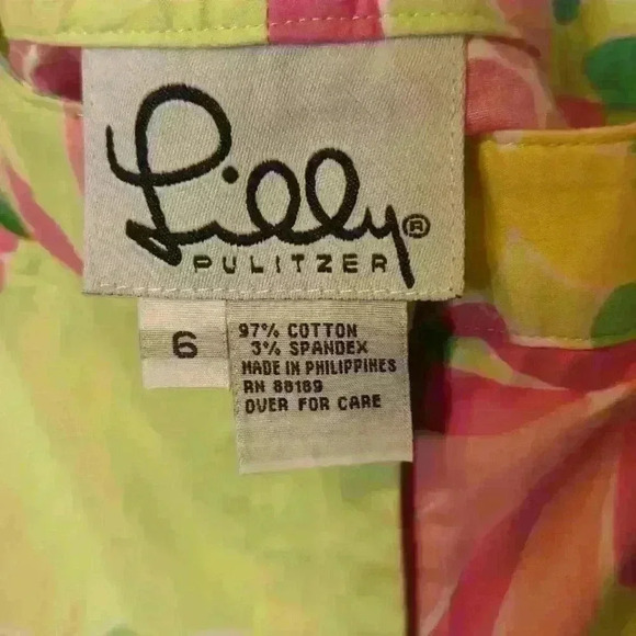 Lilly Pulitzer Pineapple Print Pants. Size 6. Excellent pre-loved condition. - Picture 4 of 7